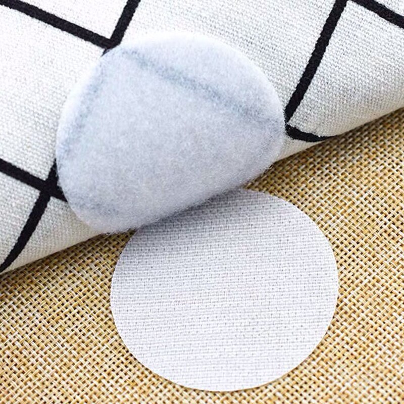 500 Pairs Zelfklevende Sluiting Dots Huishoudelijke Antislip Sticker Haken En Lussen Sofa Tapijt Fastener Lijm