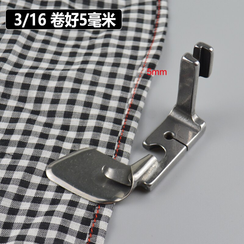 Industrail-pies de dobladillo para máquina de coser, para tela fina, gasa, seda, dobladillo de la falda