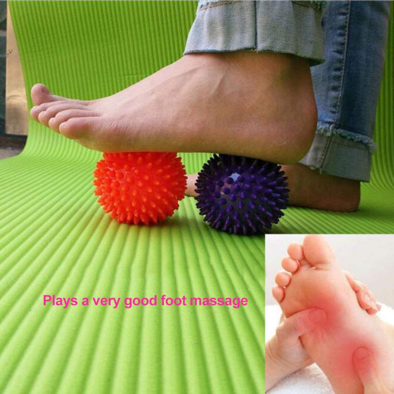 Spiky Massage Ball Roller Reflexology Hand Foot Body Stress Relief Fitness Portable Fitness Equipment Fitness Balls