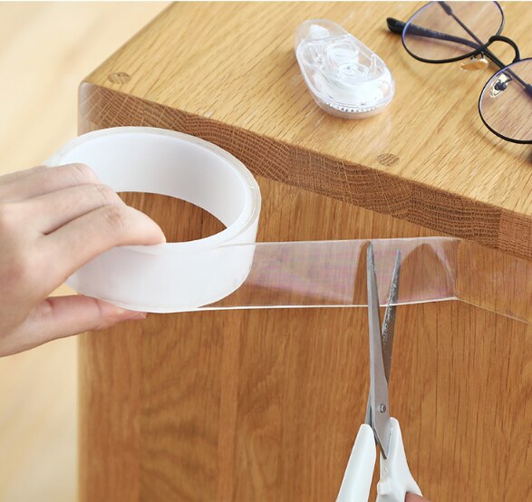 1M/2M3M/5M Nano Magic Tape Dubbelzijdige Tape Transparante Notrace Herbruikbare Waterdicht Plakband Reinigbare thuis