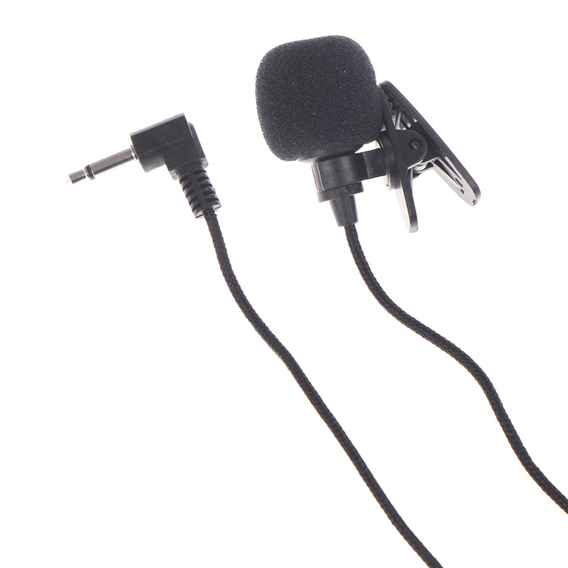 2m Long Cable Mini 3.5mm Jack Microphone Lavalier Tie Clip Microphones Microfono Mic For Speaking Speech Lectures