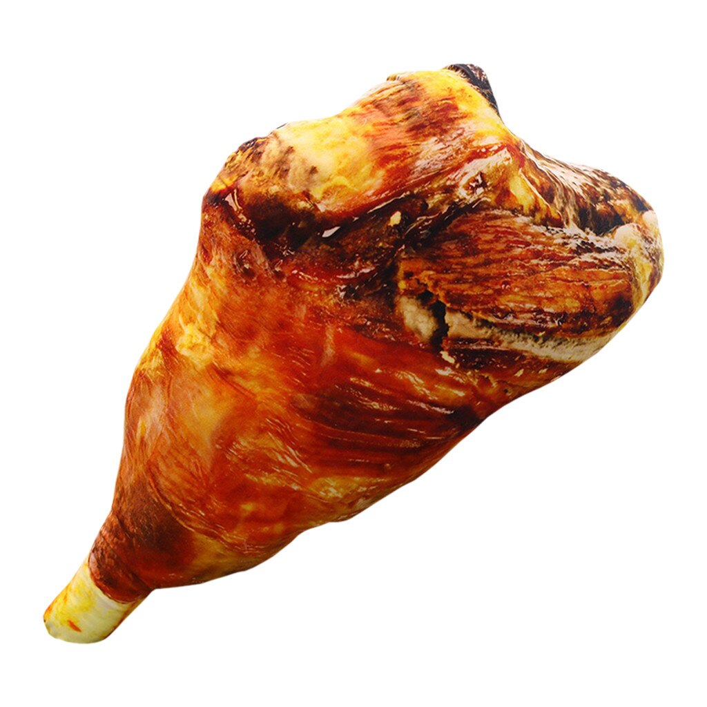 Simulation Squid Drumsticks Chicken Wings Grilled Fish Shape Pillow Soft Lumbar Back Cushion Plush Food Pillow