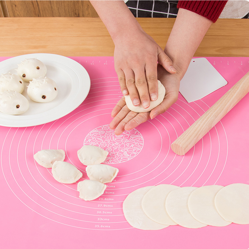 Rolling Mat Kneading Mat Thickened Silicone Pizza Dough Mat Household Panel Baking Tools