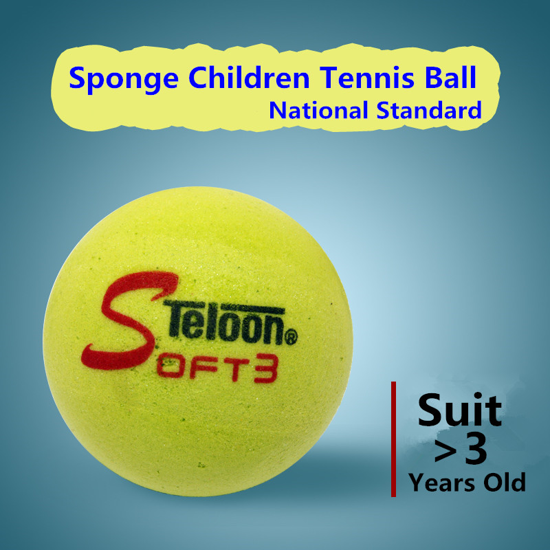Teloon Tennis Sponge Balls for Childred Suit >3 Years Old Kids National Standard Soft Comfortable Feeling tenis Balls K029SPA