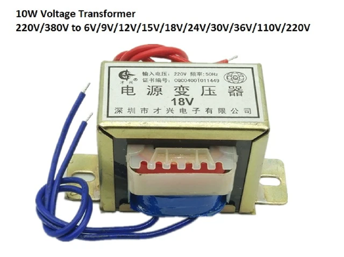 Ei48 db-10va/10w spændingstransformatorer  ac220v/380v til  ac6v/9v/12v/15v/18v/24v/30v/36v/110v/220v dobbelt/enkelt spændingsudgang