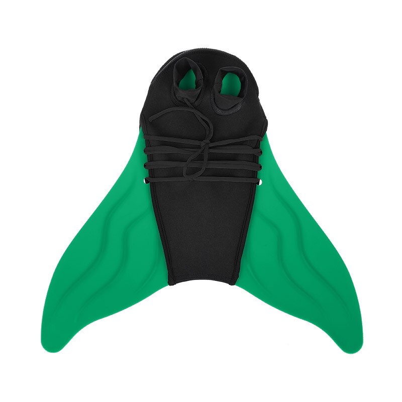 Pinne da sirena per bambini Aldult pinne da nuoto pinne in silicone coda di balena attrezzatura da nuoto per bambini sport acquatici pinne da immersione: verde / aldult