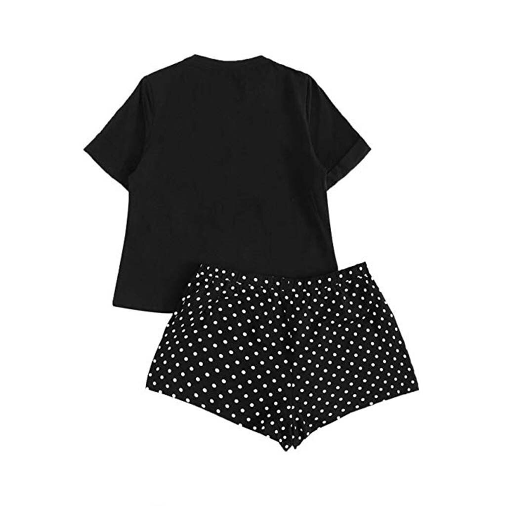 Zomer cartoon katoenen pyjamaset dames pyjama nachtkleding nachtkleding pyjama vrouw thuiskleding dames plus size nachtkleding  #t1q