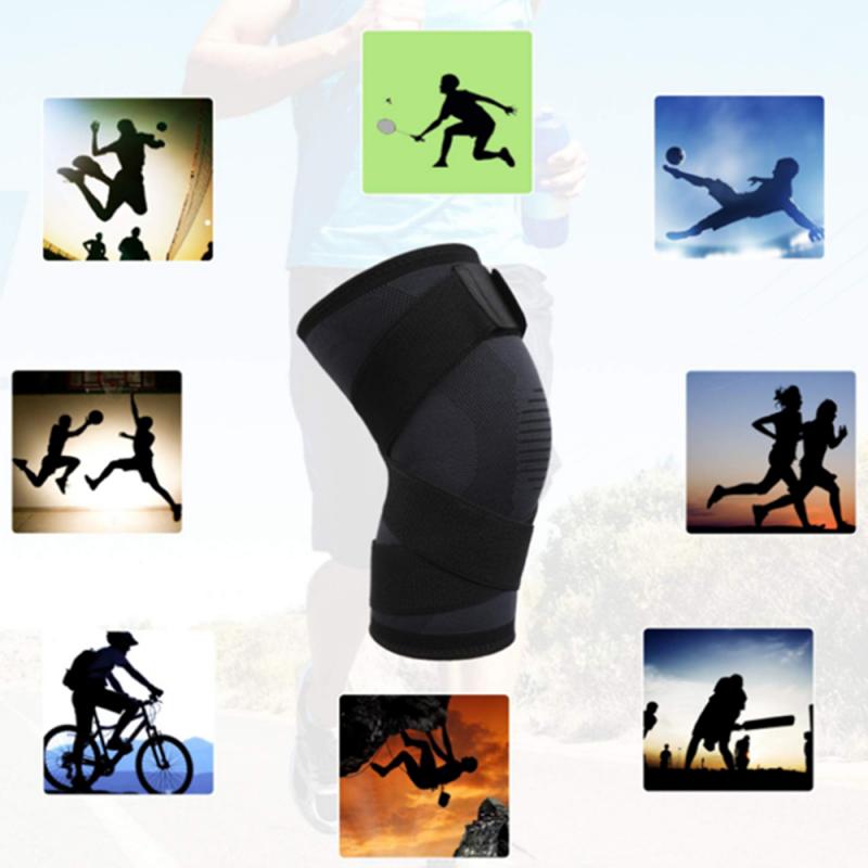 Nylon Sports Kneepad Men Fitness Running Cycling Knee Support Braces Elastic Sport Compression Knee Pad Sleeve for Basketball