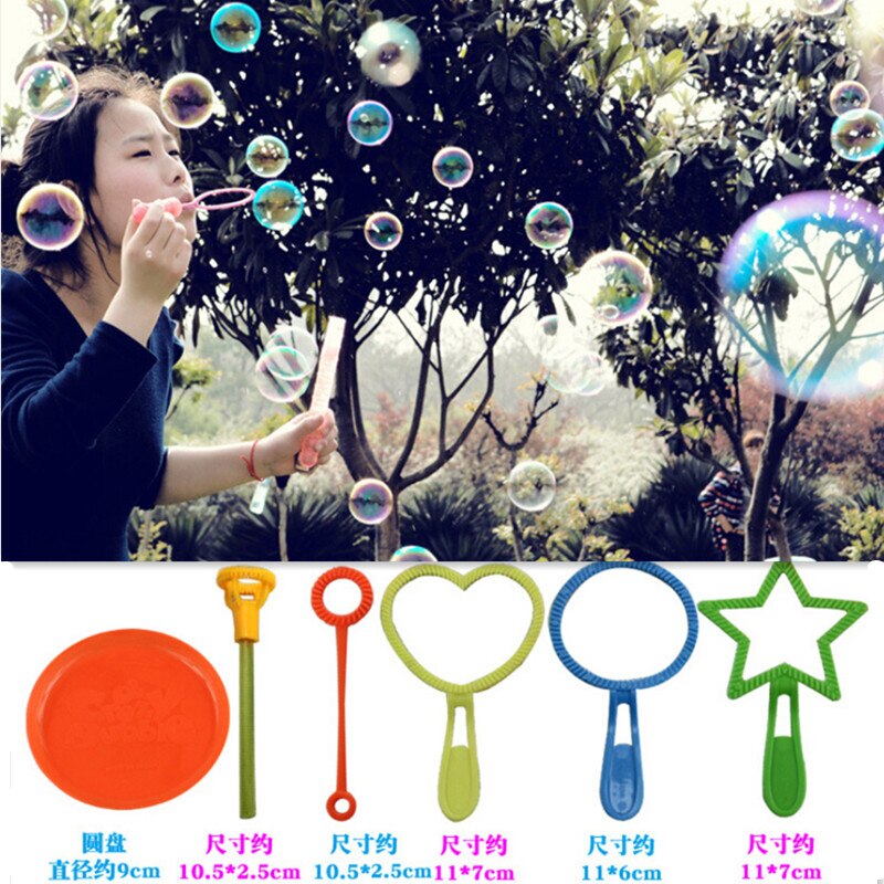 6 Stks/set Blazen Bubble Zeep Gereedschap Speelgoed Bubble Sticks Set Bubble Blower Machine Outdoor Bubble Speelgoed Voor Kids Kinderen Dag