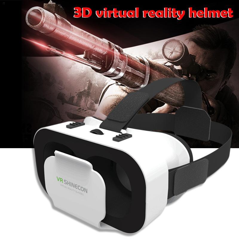 Vr Shinecon 3D Virtual Reality Helm Bril Smartphone Goggles Met Video Game Bril Voor 4.7-6.0 Inch Android Ios telefoon