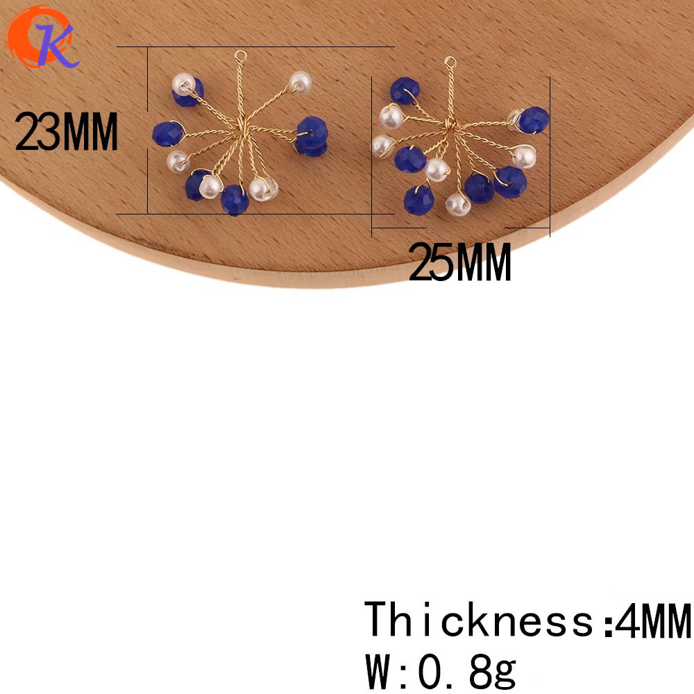 Hartelijke 20Pcs 23*25MM Sieraden Accessoires/DIY/Sieraden Maken/Hand Gemaakt/Bloem vorm/Zaad Kraal Charms/Oorbel Bevindingen