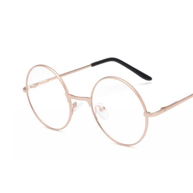 Black Retro Women Glasses Frame Eyeglasses Frame Vintage Round Clear Lens Transparent Sun Glasses Frame Women