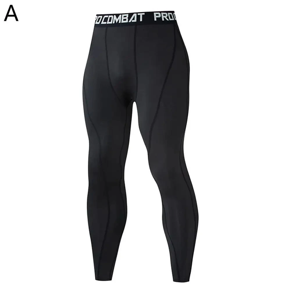 Leggings herre fitness løbetights herre kompressionsbukser fitness jogging lange bukser yoga træningsbukser