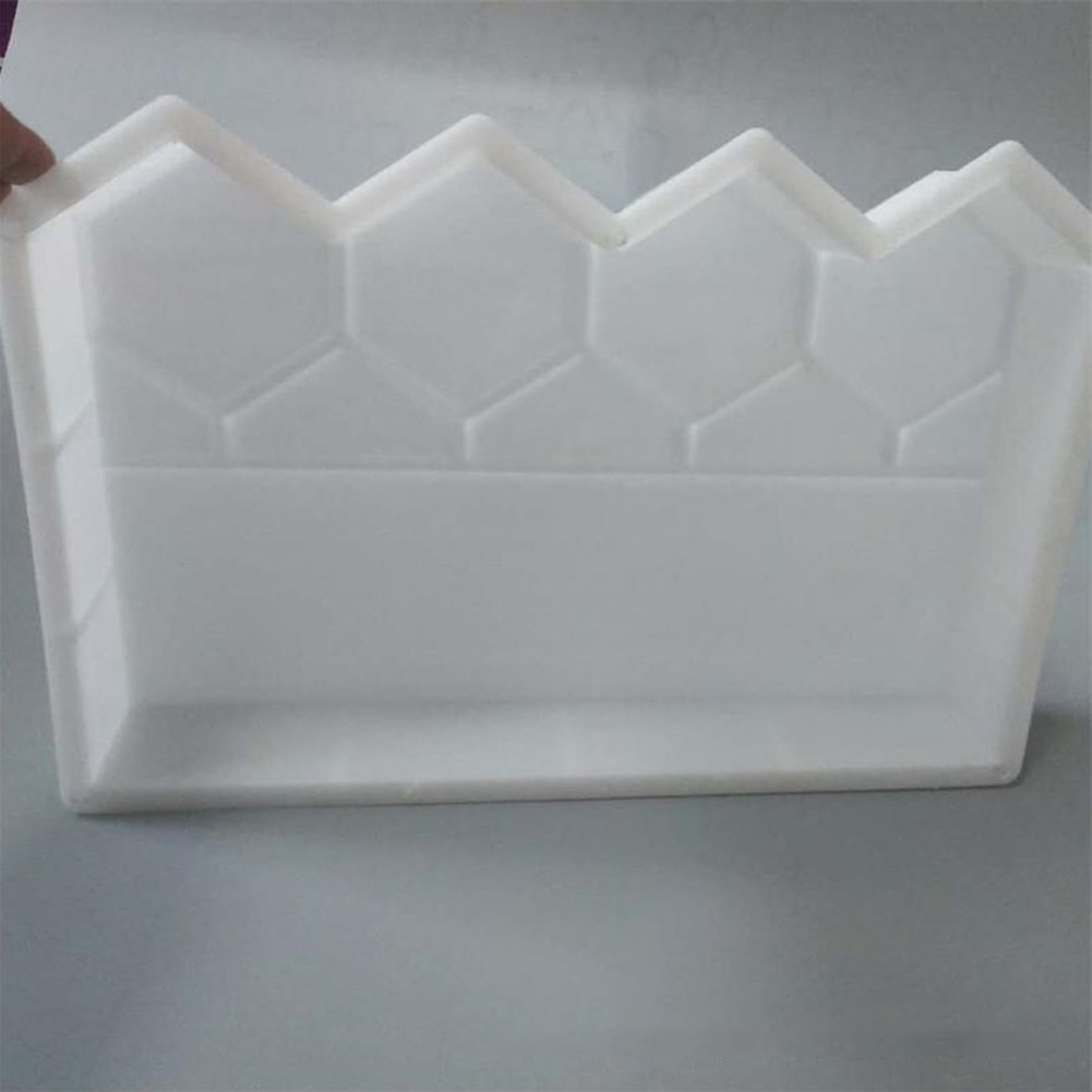 Molde de ladrillo de cemento duradero para estanque de peces, valla de jardín, pavimento, decoración para cama de flores de césped de plástico, Camino de piedras de hormigón antiguo reutilizable