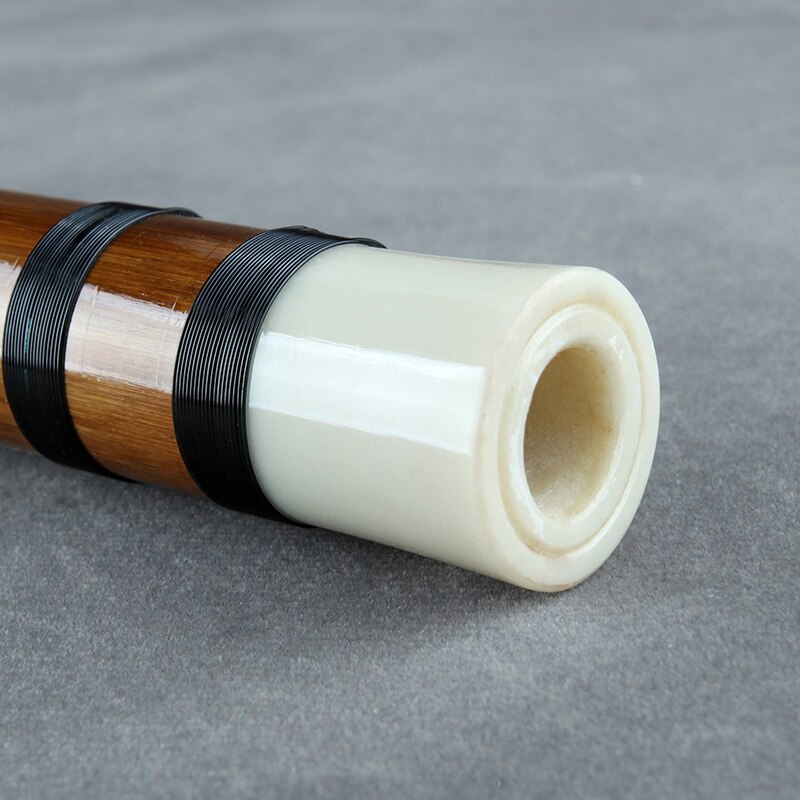 Bamboo Flute with Black Line Traditional Chinese Handmade Woodwind Musical Instrument Supply Fingering chart