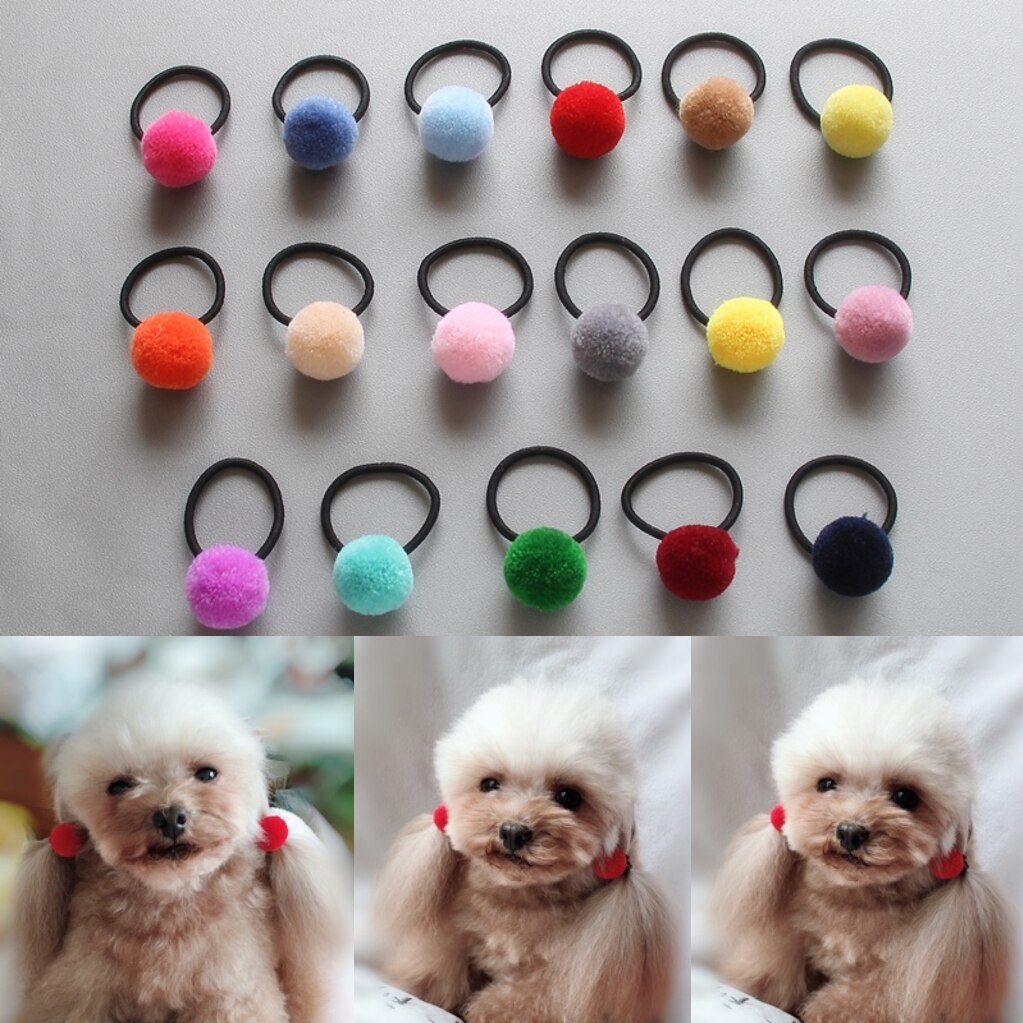 Hundehårssløjfer Petalk - 10/20/50 Par - Grooming Klips til Yorkshire, Malteser: Stil 6 / 10 par