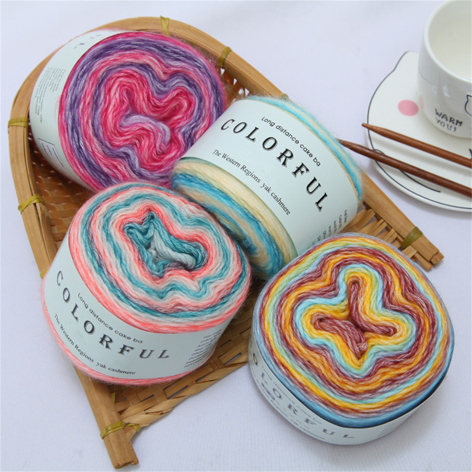 100g Tricot Angora pastel hilo tejer mezclas de lana hilos de ganchillo Hilos Para Tejer A Ganchillo Crochet