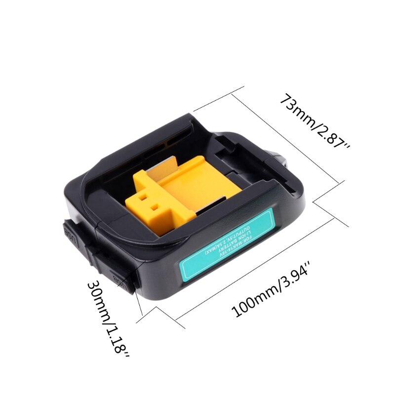 Full-Usb Power Opladen Adapter Converter Voor Makita Adp05 Bl1815 Bl1830 Bl1840 Bl1850 1415 14.4-18V Li-Ion batterij