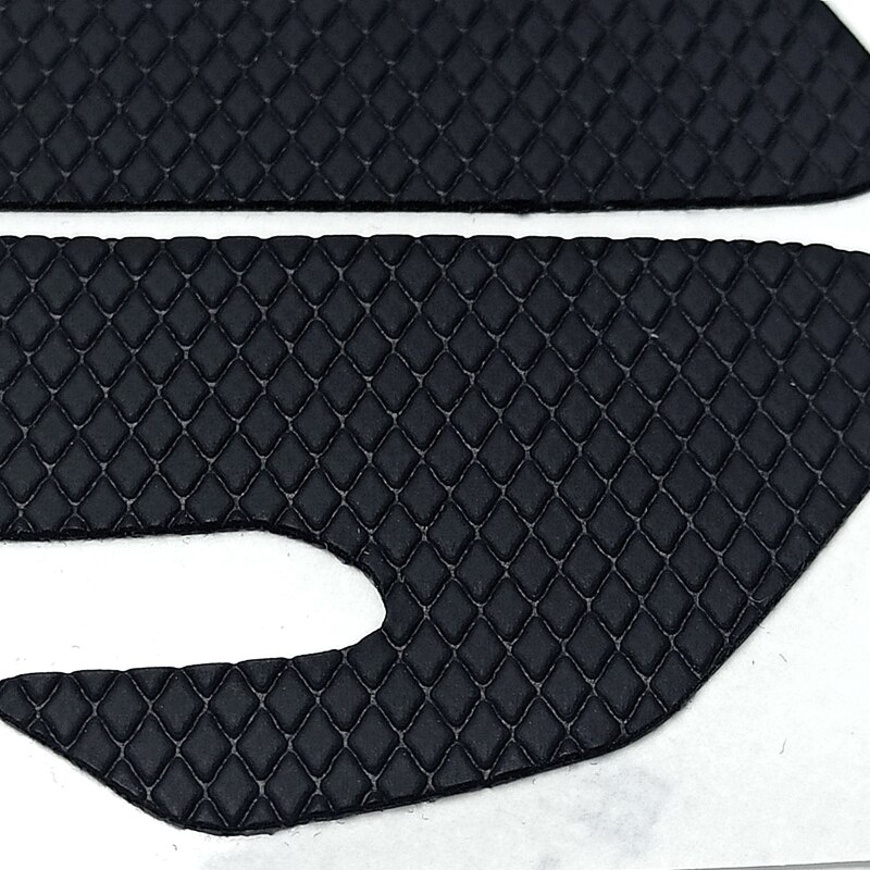 Juego de almohadillas laterales para ratón razer Viper Ultimate, pegatinas para Botón izquierdo y derecho, bordes curvos, agarre de silicona, 1 ud.