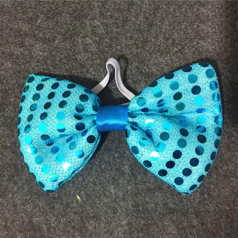 Męskie Bowtie migające oświetlenie LED Up cekiny krawat klub Bar Xmas Party kobiety krawat krawaty ślubne świecący prezent 2022 dekoracje świąteczne: A-12