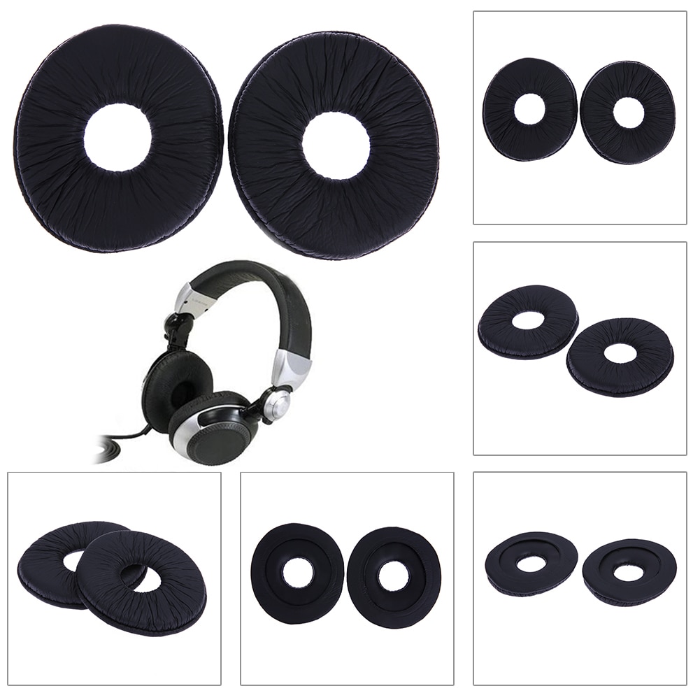 1 pair Replacement Ear Pads Cushion for Technics RP DJ1200 DJ1210 Headphones headset Black EarPads