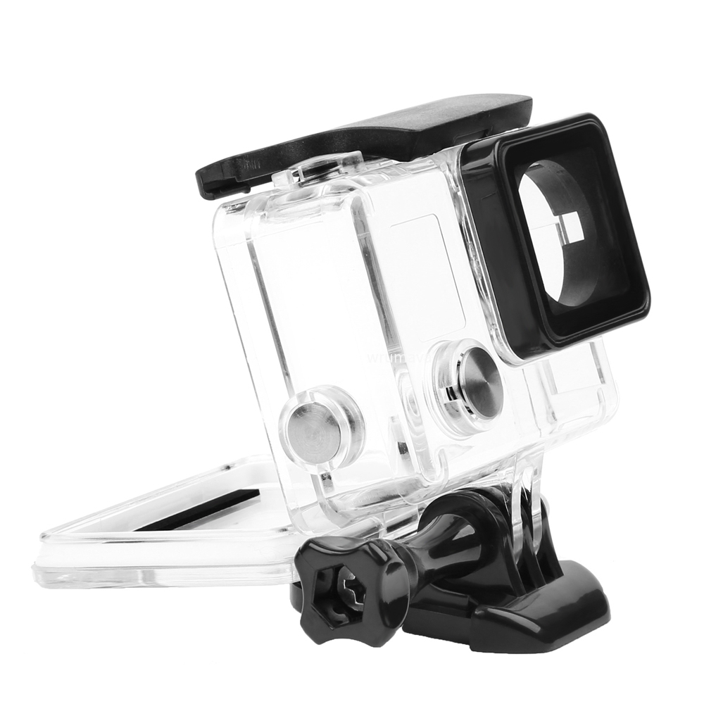 Til gopro vandtæt hus taske til gopro hero 4 hero 3+ hero 3 undervands beskyttelsesboks tilbehør