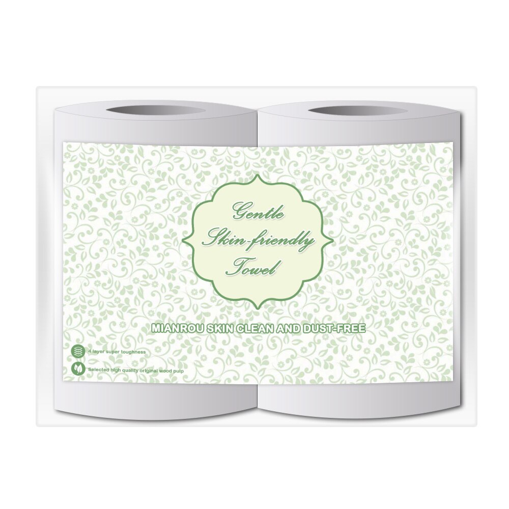 Paper Towel Rolls 2/4/6/12 Bulk Bathroom Premium Embossed 4 Ply White Tissue: 2 Rolls