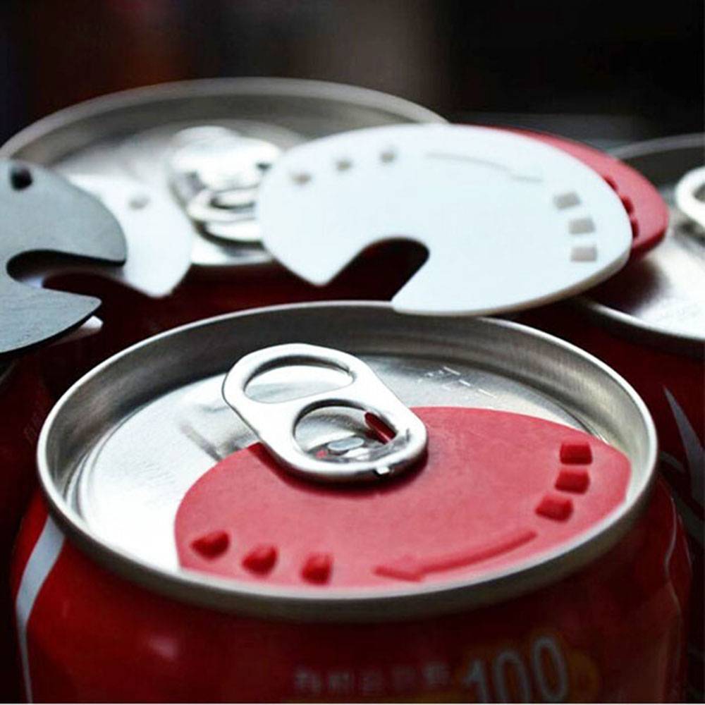 5 stk drik dåse låg låg cap sodavand drikke drikke kan forsegler snaps øl dåser dække tilfældig farve