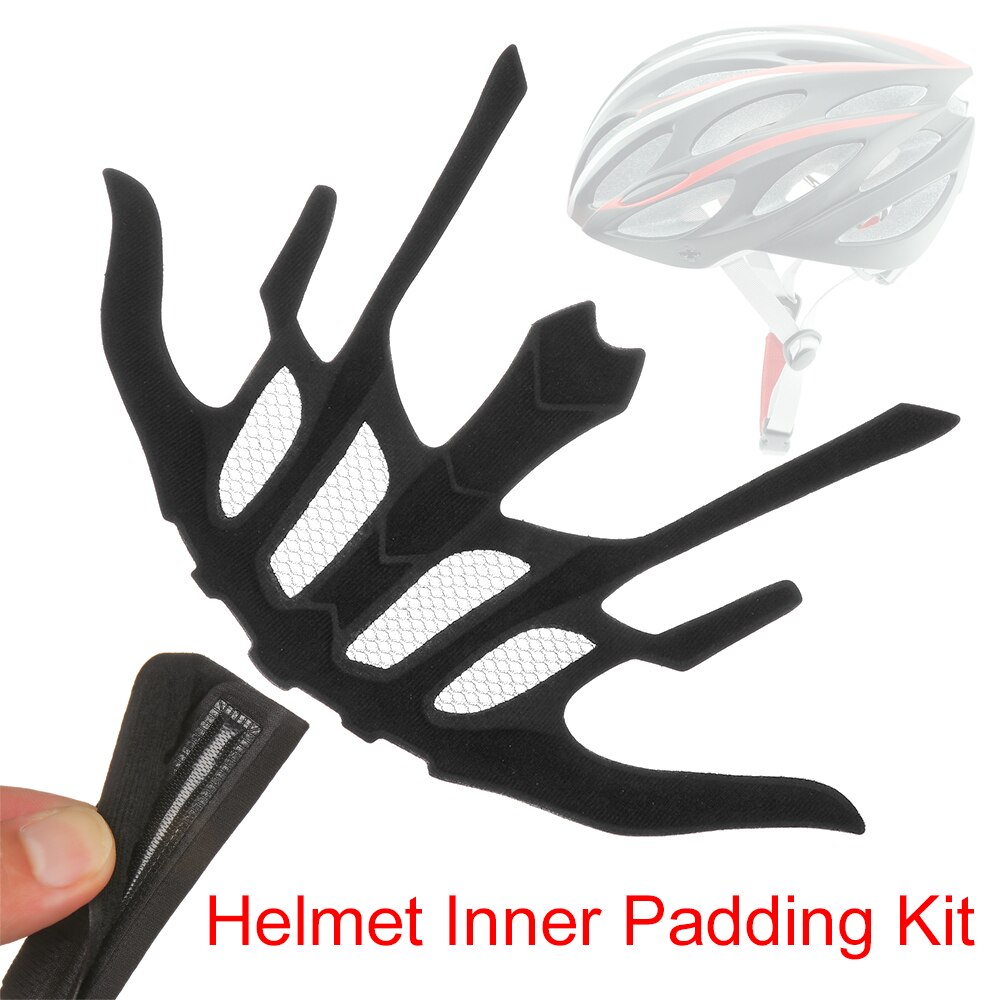 Kit de relleno interior Universal para casco, almohadilla de esponja de protección, almohadillas de repuesto para bicicleta y motocicleta, con red contra insectos