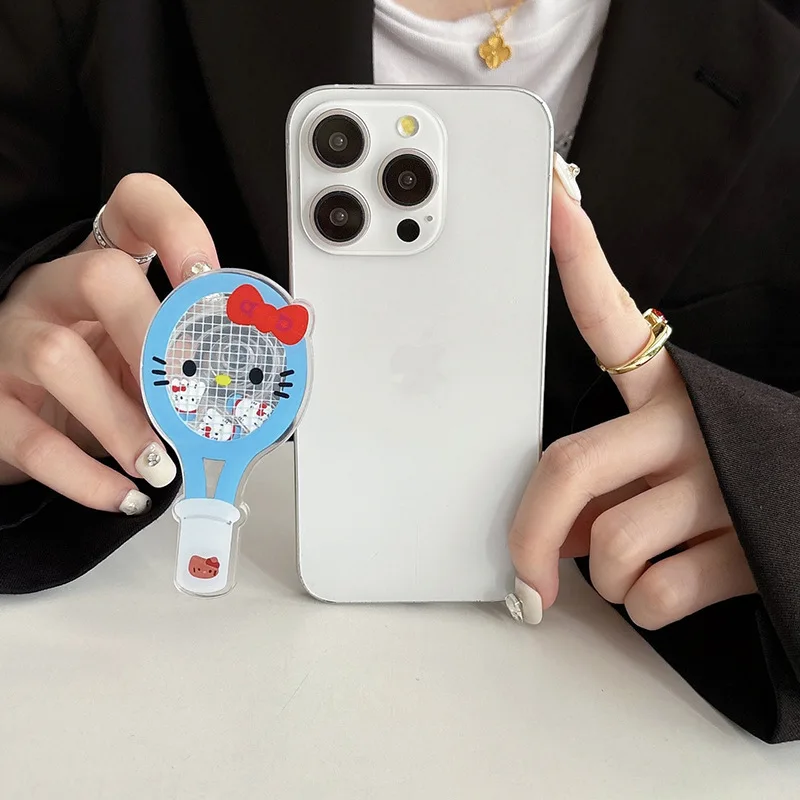 Soporte de Airbag para teléfono móvil con de gato de dibujos animados, estilo coreano INS, soporte para reloj de TV de escritorio con corazón para mujer, accesorios portátiles para equipo de motocicleta
