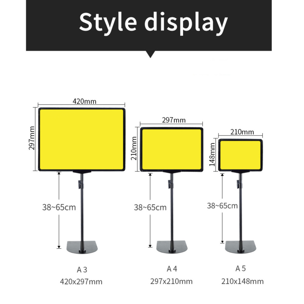 A5Vertical Bewegwijzering Fruit Winkel Display Magazijn Billboard Supermarkt Prijskaartje Plank Beugel Prijskaartje Display Stand