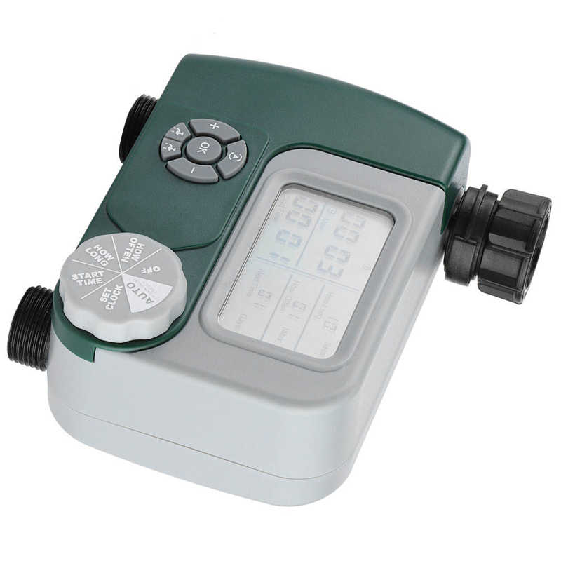 Automatic Watering Sprinkler System Dual‑Outlet Timer Irrigation System Controller Intelligent Large Display Watering Controller