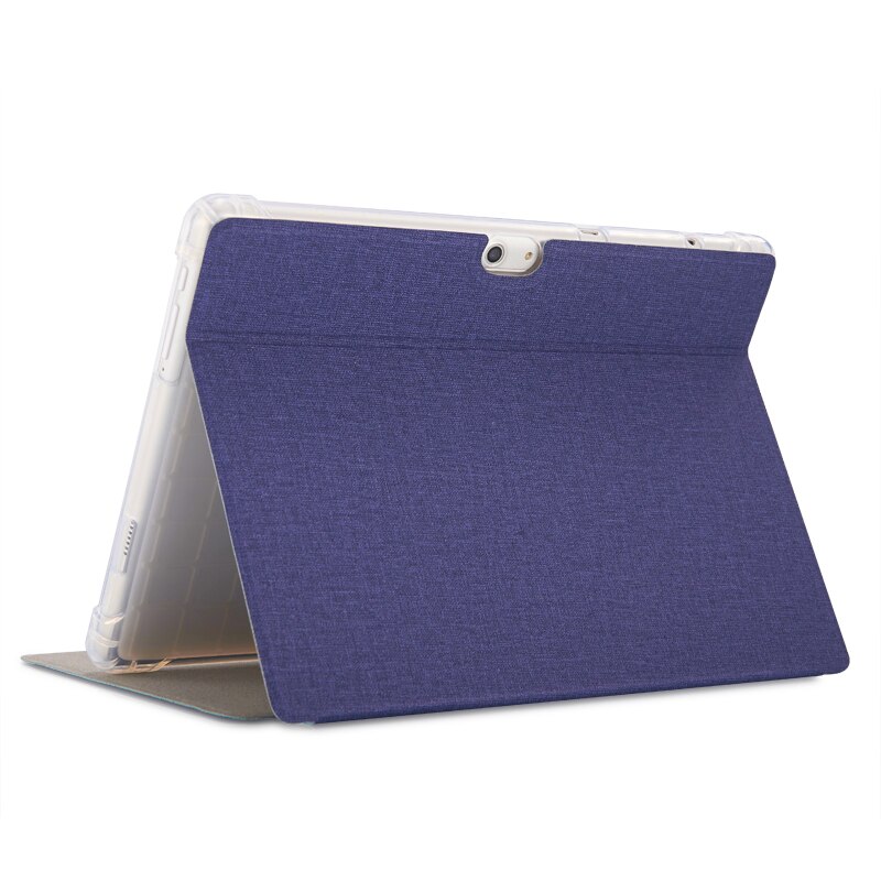 10.1&quot; Protective PU Case For ALLDOCUBE M5 M5 X Tablet PC,Folding Stand Case Cover For CUBE M5XS M5X Pro Tablet PC Add Film: Blue case