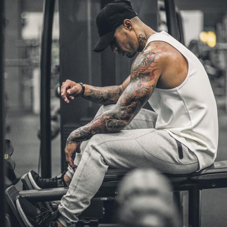 Spitze up Baumwolle Jogginghose Bleistift Hosen für Herbst Gym Ausrüstung Übung männer Sport Hosen