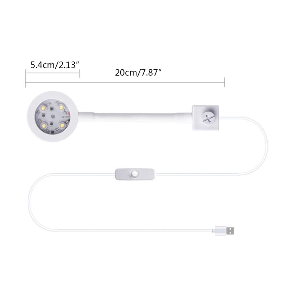 LED Light Small Aquarium Fish Tank Light Seawater Ocean Coral Reef LED Light USB Interface Plug And Play 360 Degrees Rotatable