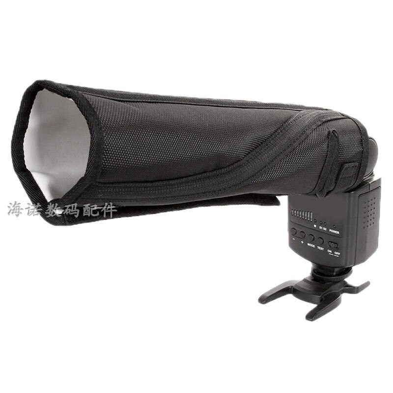 Universal Foldable Diffuser Snoot Flexible Speedlight Reflector Flash Softbox Diffuser