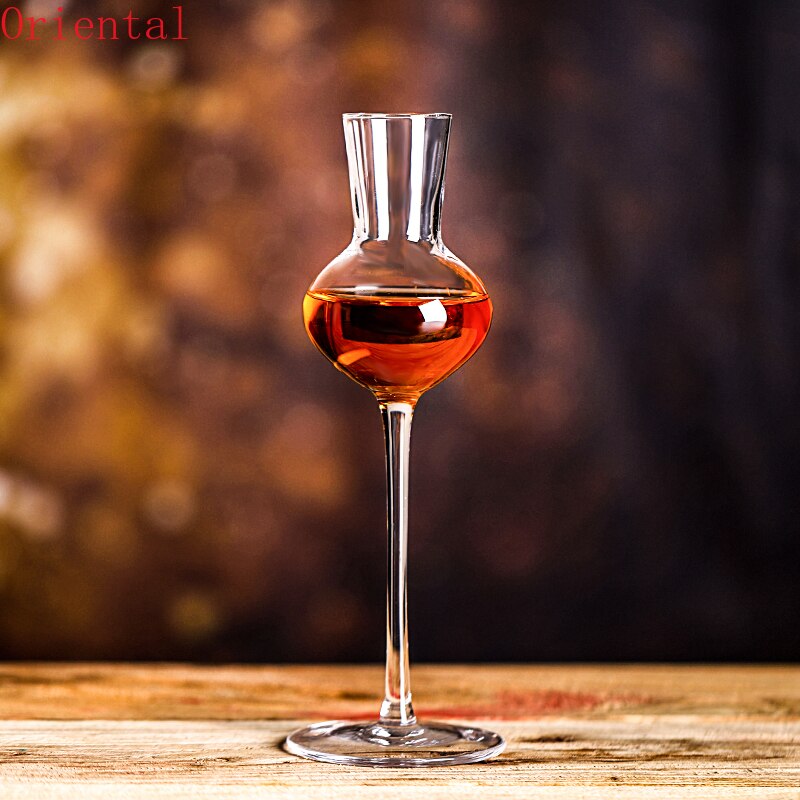 140ml Scotland Whisky Smelling Crystal Cup Whiskey Scent Wine Cup Brandy Snifter Crystal Tulip Aroma Tasting Glass