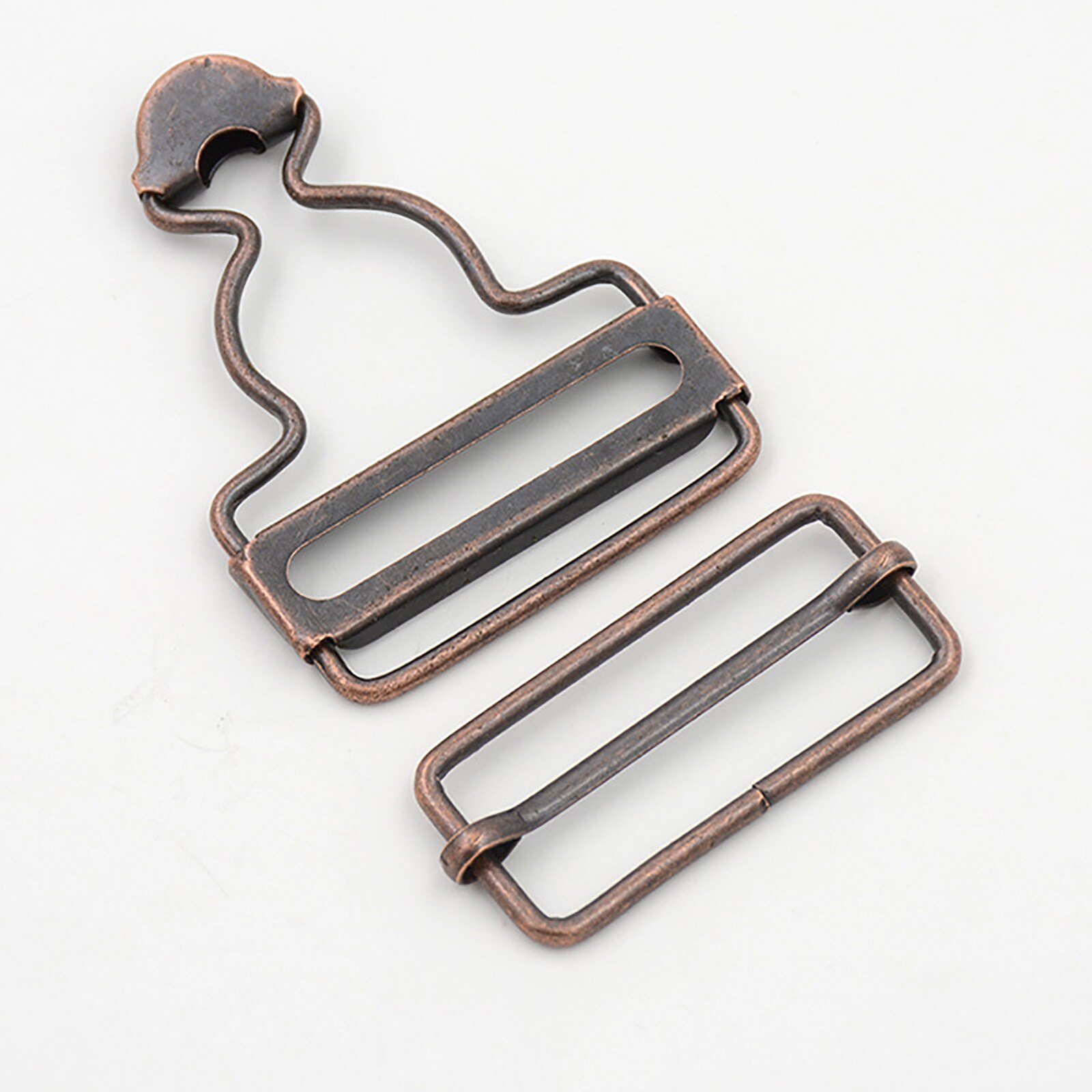 Tirantes vaqueros con hebilla y remaches, accesorios de costura, peto de Metal, Clips de calabaza, 10 unids/set por juego: 2.6cm / Antique Copper