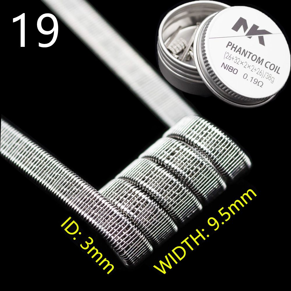 NK Ni80 DIY Coils Clean Prebuilt Triple Fused Clapton Vape Wire Flat Ribbon Heating E-cig RTA RDTA RDA RBA MTL Pre-made Coils