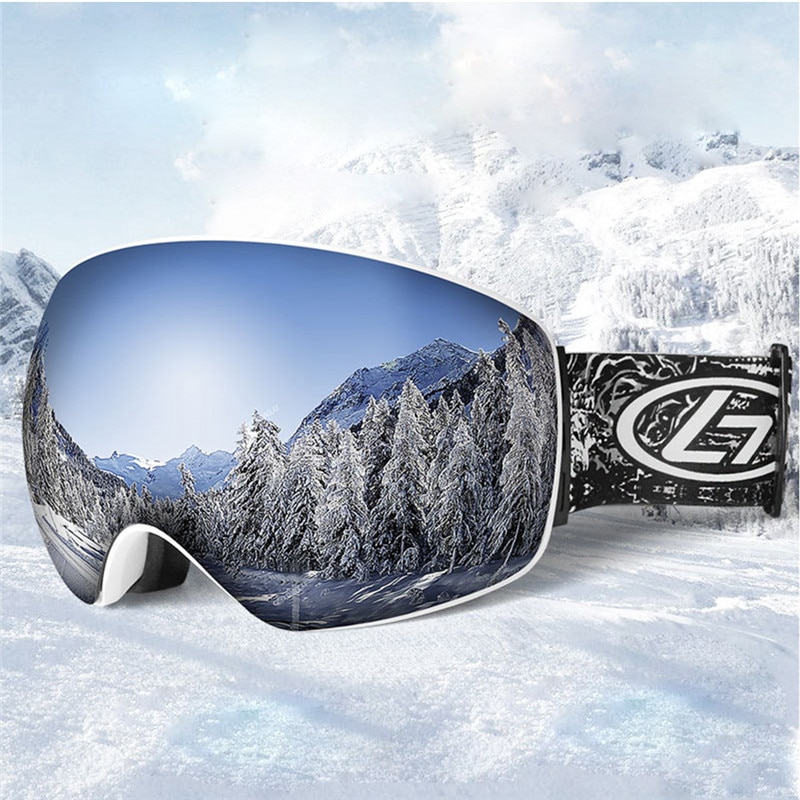 Skibril Dubbele Lagen UV400 Anti-fog Grote Ski Masker Bril Skiën Mannen Vrouwen Sneeuw Snowboard Goggles Sportkleding & accessoires
