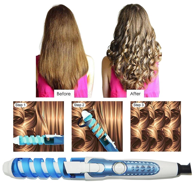 Curling Iron Spiral Hair Curler Electric Curls Rollers Machine Hair Straightener Curling Wand Hair Curlers Tools