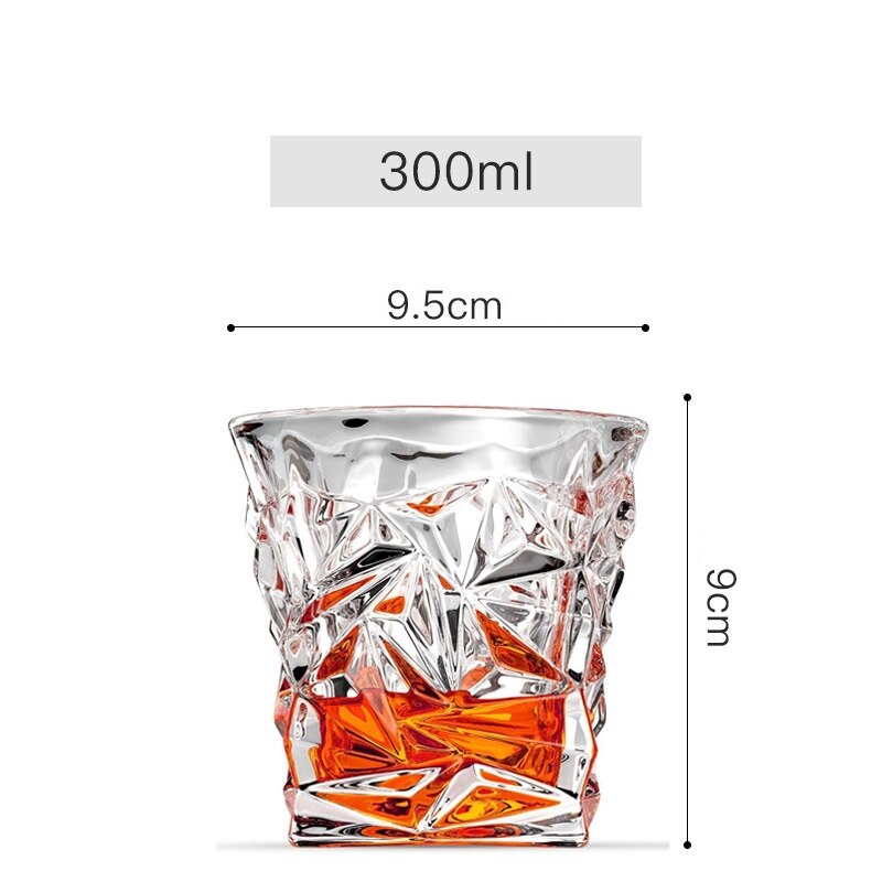 6 teile/satz Whiskey Wein Glas Bahre Saft Kristall Tasse Whiskey Brandy Wodka Gläser 11 entscheidungen transparent Bar Verein Küche Dekor: Grün
