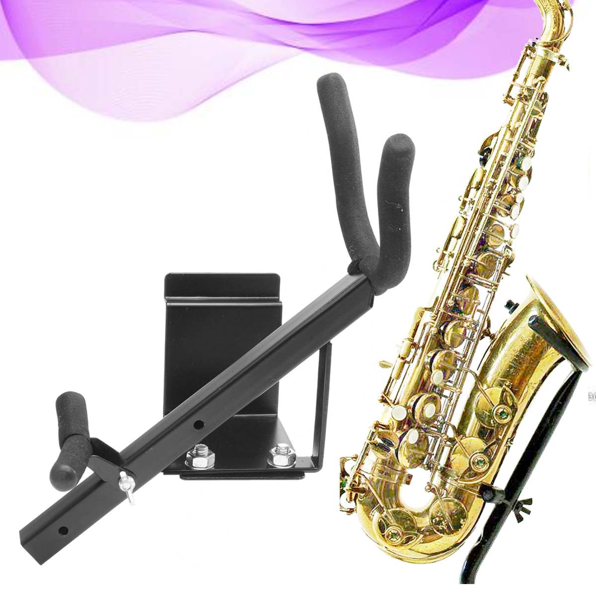 Metal Alto Saxophone hanger Wall Mount Hanger Stand Holder Musical Instrument protecter saving space
