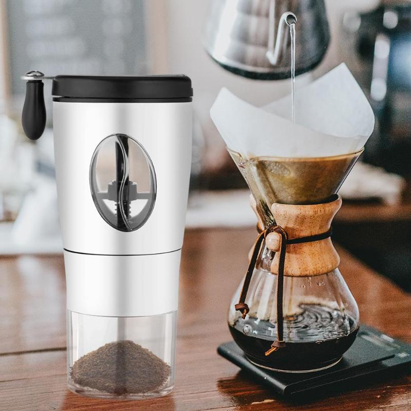 Stainless Steel Hand Manual Coffee Grinder Mini Stainless Steel Hand Manual Handmade Coffee Bean Burr Grinders Mill Kitchen Tool