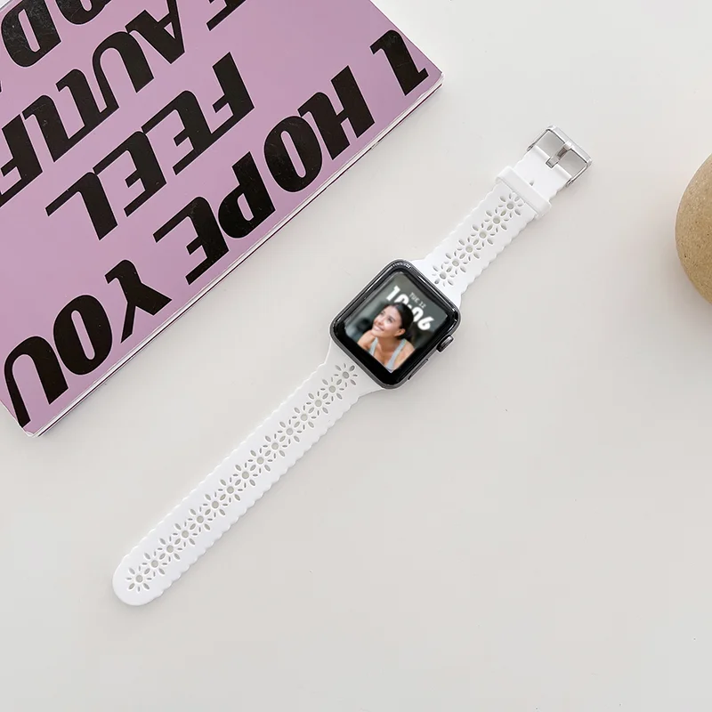 Siliconen bandjes voor Apple Watch 44 mm 40 mm 38 mm 42 mm Ultra 2 49 mm sportarmband iwatch serie 9 7 8 6 Se 5 4 3 41 mm 45 mm band