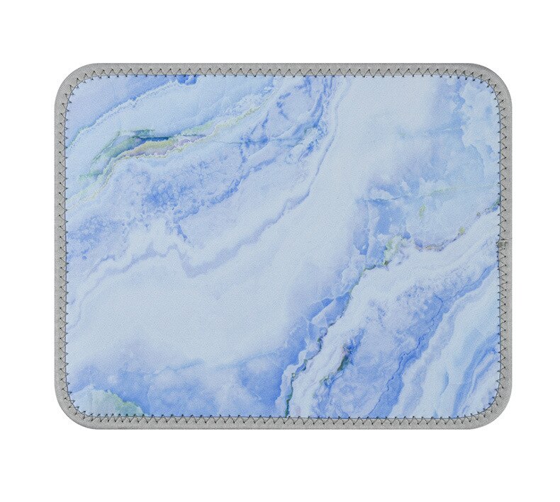 Muismat Gamer Marmer Computer Laptop Notebook Kawaii Toetsenbord Mousepad Gaming Bureau Mat Vergrendeling Rand Accessoires: Blauw