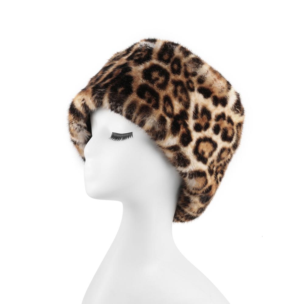 Stijl Warm Roze Rood Wit Faux Fur Winter Hoed Gehoorbescherming Bommenwerper Hoed Vrouwen Faux Fur Leopard Russische hoed