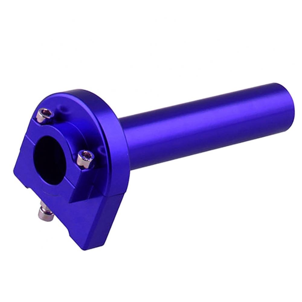 Universal Motorcycle CNC Aluminum Handle Accelerator Throttle Twist Grips Handlebar Big Throttle Grips Modification Parts: Blue