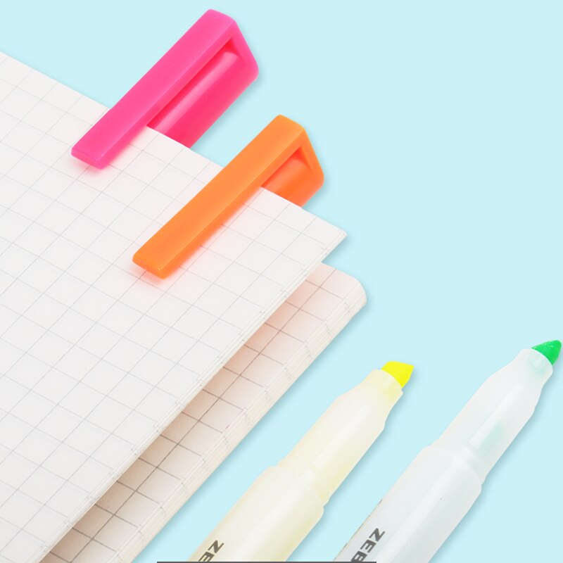 Japan zebra highlighter wks 9 5 stk farve højdepunkter markering studerende slik farve søde noter 4mm