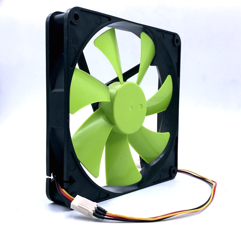 140mm fan DF1402512SEL DC 12V 0.12A sleeve 3-Pin 140x140x25mm pc case Server cooling Fan 1500RPM